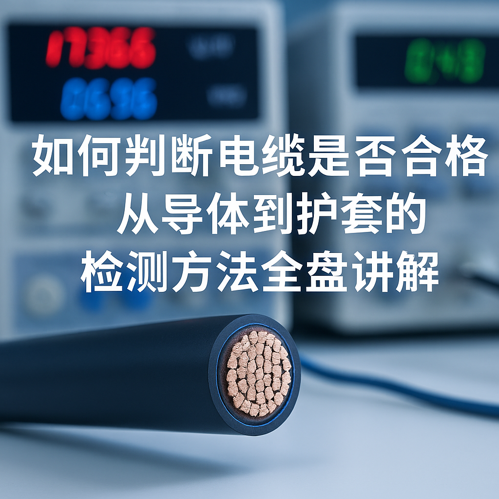 怎样判断电缆是否及格？？从导体到护套的检测要领通盘解说