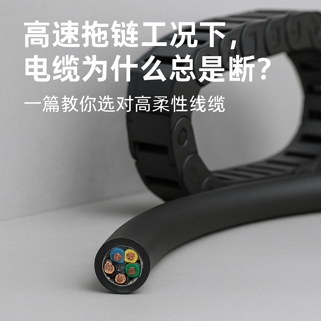 高速拖链工况下，，电缆为什么总是断？？一篇教你选对高柔性线缆