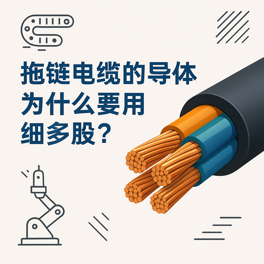 拖链电缆的导体为什么要用细多股？？