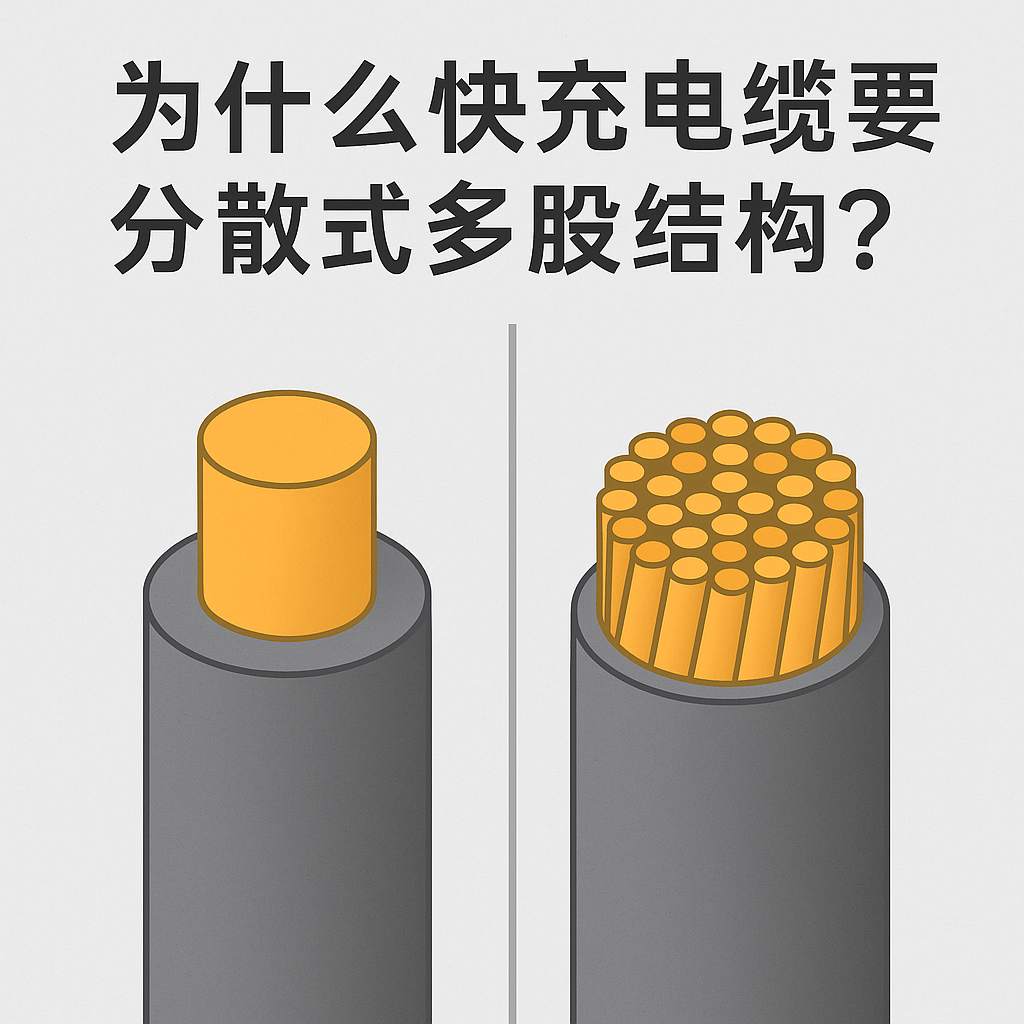 为什么快充电缆要接纳疏散式多股结构？？？焦点原因着实有 5 个