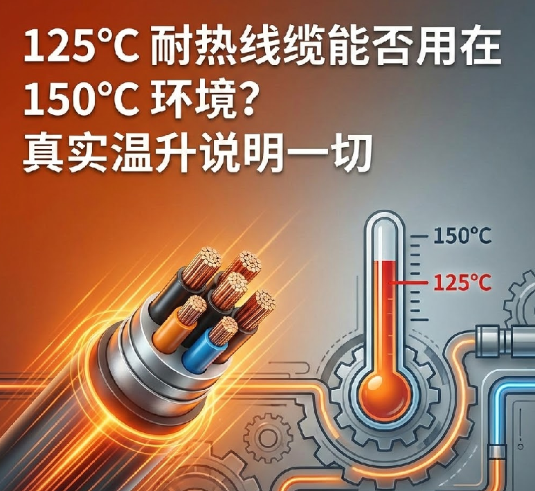 125℃ 耐热线缆能否用在 150℃ 情形？？？真实温升说明一切