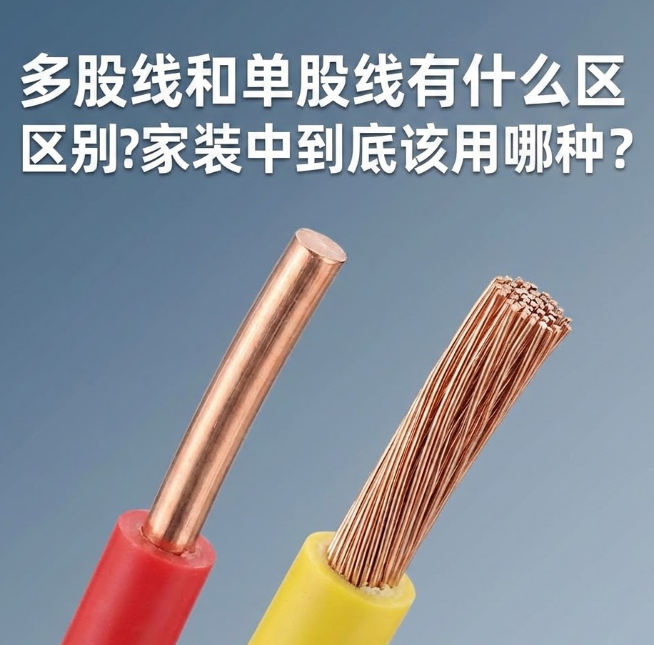 家装电线选单股(BV)照旧多股(BVR)？？？